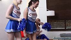 Squirting teen ballerina exploited in college girls private tryouts foursome