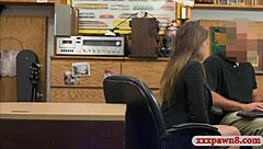 watch this huge-boobed brunette babe get railed by the pawn keeper?