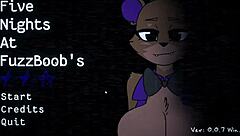 five nights at fuzzboobs hentai game pornplay ep 1 spooky furry titjob with monster cock cumshot