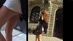 Hidden cam captures sexy babe using toys for fingering and masturbation, showing her tits and ass in pov