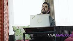 Step Mom's Christmas Anal Adventure in Her Tight Hole