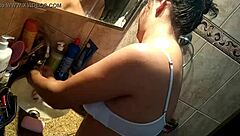 Sarah Rosa Washing Her Sexy Panties In Lingerie Fetish Scene With Big Tits And Ass