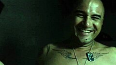 Masked femdom with big tits spanks in lingerie – is it Cleo?