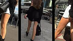 Hidden cam captures sexy babe using toys for fingering and masturbation, showing her tits and ass in pov