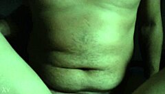 Masked femdom with big tits spanks in lingerie – is it Cleo?