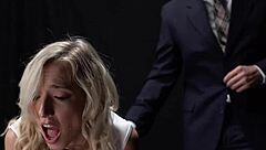 brunette church scene ends with cumshot