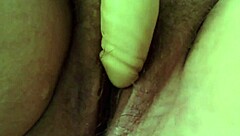 Close-Up Pussy Play with Vibrator and Dildo