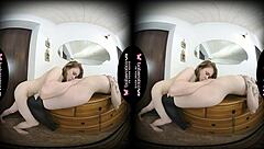 Maya Stone Boldly Pleases Sonya Blake in Intense VR Lesbian Action