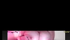 watching big juicy tits bounce on webcam, teasing with every move, inviting closer look at those boobs