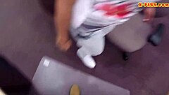 Watch this big titty latina get screwed by the pawn dude in hidden cam?