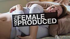 Babe Jerika masturbates in the shower, reaching intense orgasm and climax with cum.