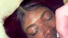 Ebony Slut Degraded In Sloppy Blowjob And Hardcore Assfucking