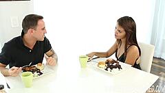 I's a latina newbie teen ridin' that big dick