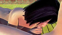 Uncensored Japanese Hentai Anime Blowjob and Handjob ASMR Session