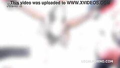 Big black cock squirts in anal creampie video