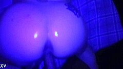 Blonde Pawg Gets Clothes Ripped by Big Black Cock in Interracial Group Oiled Action