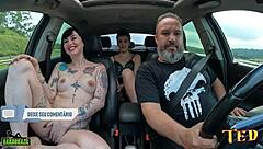 Tattooed Latina Morgana Martins Rides Cowgirl with Melissa Imola