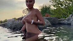 Monika FOX explores her NAKED body in a BEAUTIFUL place