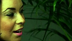 thick brunettes tease with handjobs and blowjobs in the office while clothed