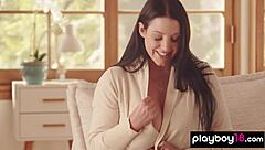 i introduce my glamorous milf body with natural tits and striptease