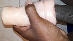 first fuck of 2023 with my ebony fleshlight