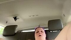i was usin a vibrator and finger fuckin laina marie in the truck outdoors, her big tits bouncin and shaved pussy gettin wet