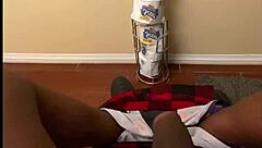 oh man, that big black cock moaning solo in the bathroom homemade session feels so intense