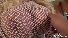 Savannah Gold RUBBING and FINGERING Pussy Hard on Kitchen Countertop