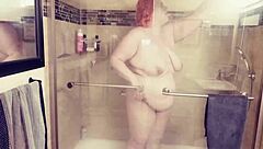 Ariel Deep Shower View Of Curvy Body