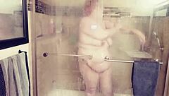 Ariel Deep Shower View Of Curvy Body