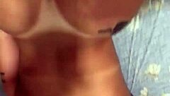 Big Ass Babe Drinks Cum in POV!