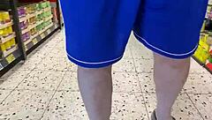 Old Man Flashing Cock in Supermarket!