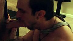 Muscular office hunks sucking and jerking hard cocks at work