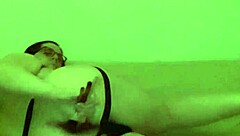 Gay boy amateur impales himself with fisting toys