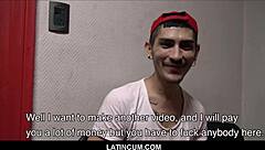 Young Latino Twink Earns Cash in Gym Shower Threesome