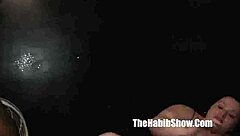 thick german girl chats with skinny guy in hood group