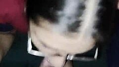 wife gives blowjob and swallows everything