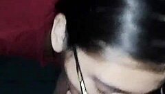 wife gives blowjob and swallows everything