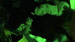 Blonde with big tits gives handjob and blowjob