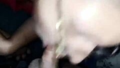 wife gives blowjob and swallows everything