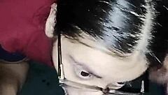 wife gives blowjob and swallows everything