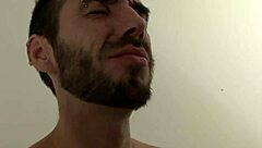 Why does this gay hunk crave a hardcore facial after intense assfucking?