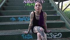 Barbara's CRAZY Public Exhibitionism with Wild Doggystyle Action!