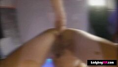 i had a rough bareback anal fuck with pretty long legged asian ladyboy, it was so kinky