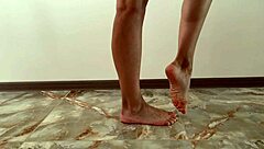 Annaforia's perfect legs and feet ignite deep footfetish emotions