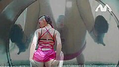 Katrina Punk's first sloppy anal with ass spreading and cum swallowing