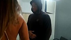 I called the delivery guy to my office just to get his monster cock in my shaved pussy