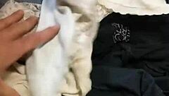 I caught him jerking off in my panties during that dirty gay raid