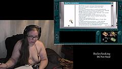 Naked scarlet hand play