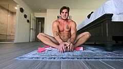 Naked Workout With Muscular Bodybuilder